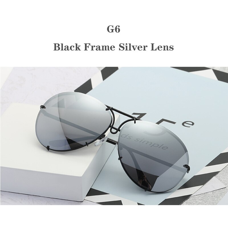 UV400 Anti-glare Metal Frame Sunglass Outdoor Driver Mirror Sun glasses Fishing For Male Female Driver Goggles Eyewear In Car: G6