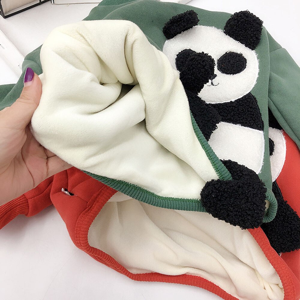 Benemaker vêtements pour enfants garçons pour fille pull d'hiver vêtements tout-petit enfant panda sweats polaire haut vêtements pour enfants  na525
