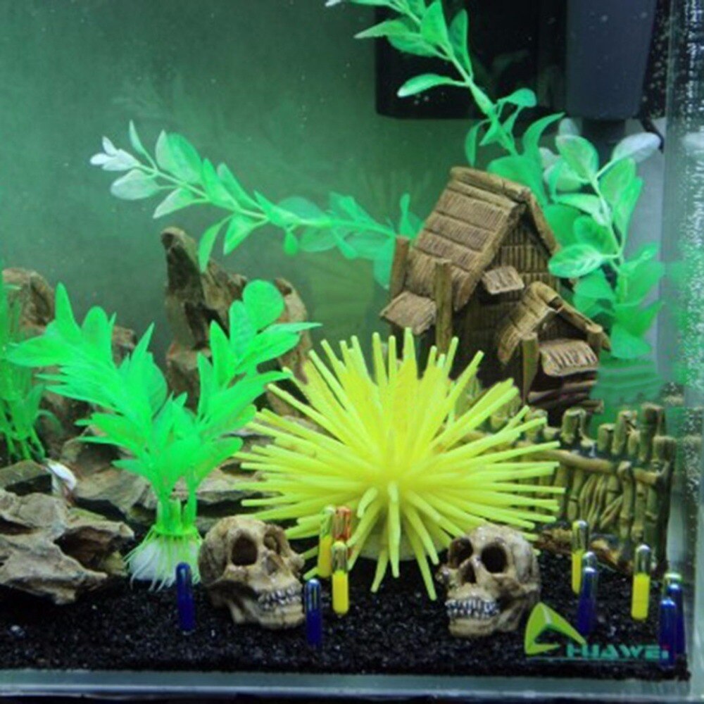 Aquarium Artifical Rhino Sheepshead Resin Skull Terrarium Decoration Fish Tank Simulation Statue Landscape Reptile Cave House