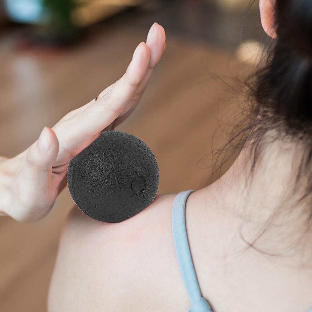 Boule de Massage noire EPP 8cm/3.1in pour Massage des pieds et du cou
