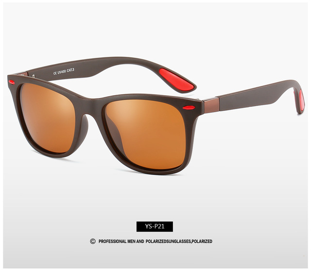 Gafas de sol polarizadas para hombre y mujer, lentes de sol deportivas de clásico para conducir, pescar y ciclismo, accesorios de para adultos: D