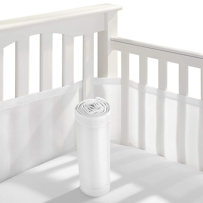 breathable mesh cot bumper