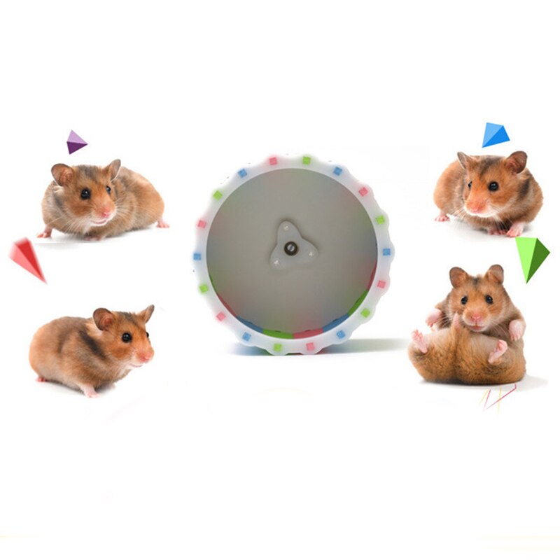 Small Pets Guinea Pig Hamster Wheel Silent roller Running Sports Round Wheel Hamster Cage Accessories Exercise Wheel for Pet Toy