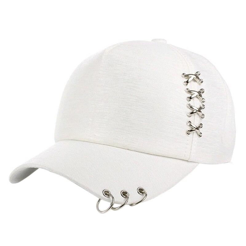 Piercing ring baseball cap punk gorras bone masculino feminino beisbol hip hop baseball caps unisex