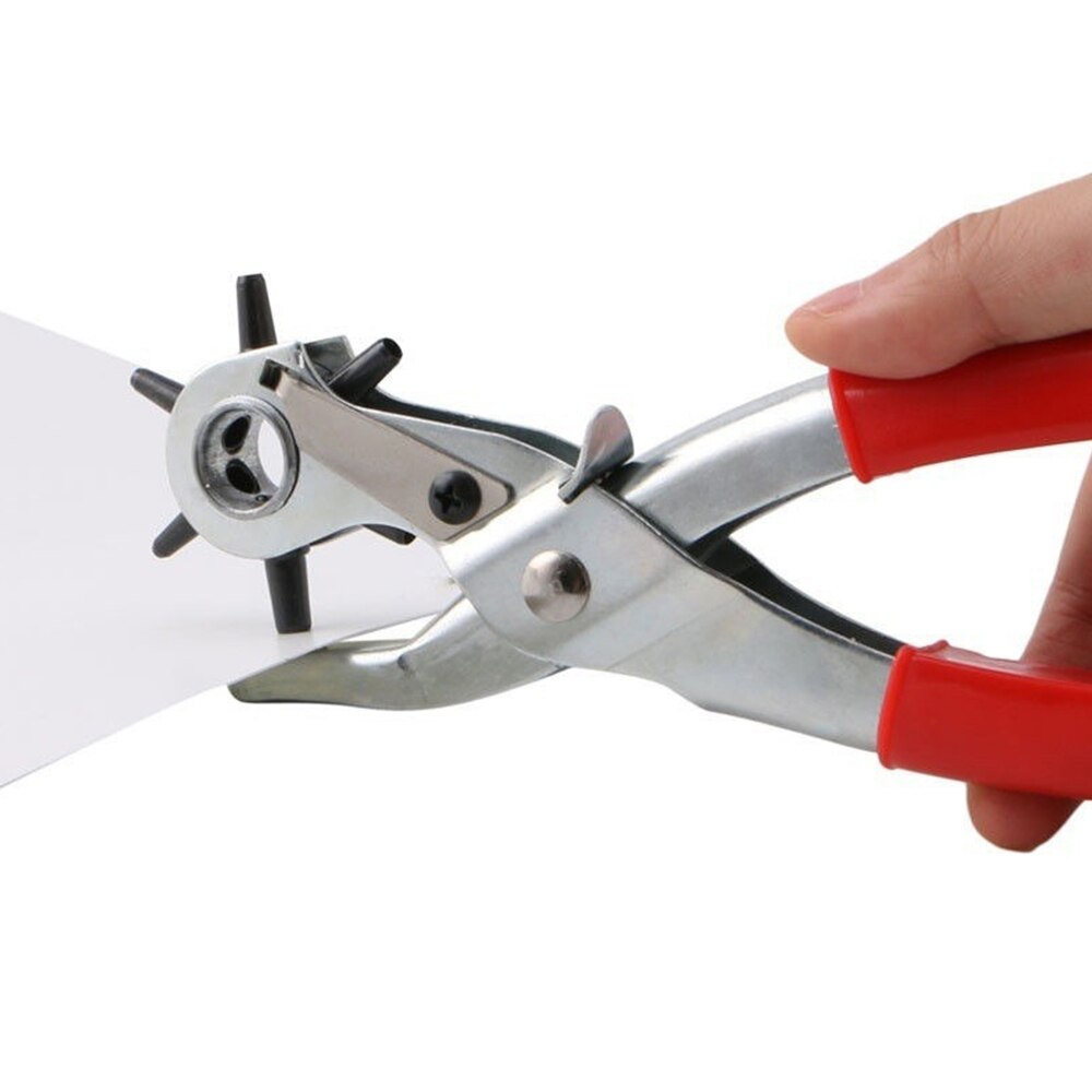 DIY Belt Holes Puncher With 6 Kinds Of Holes Durable Heavy Duty Rotary Hole Puncher Practical Leather Holes Sizes Maker Tool