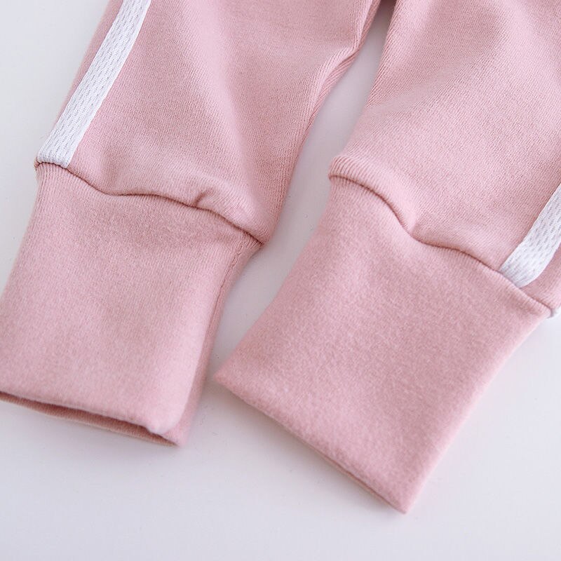 Streep Broek Baby Meisje Lente Beweging Peuter Algehele Broek Decoratie Leggings Zachte Losse Comfortabele Kids Kleding