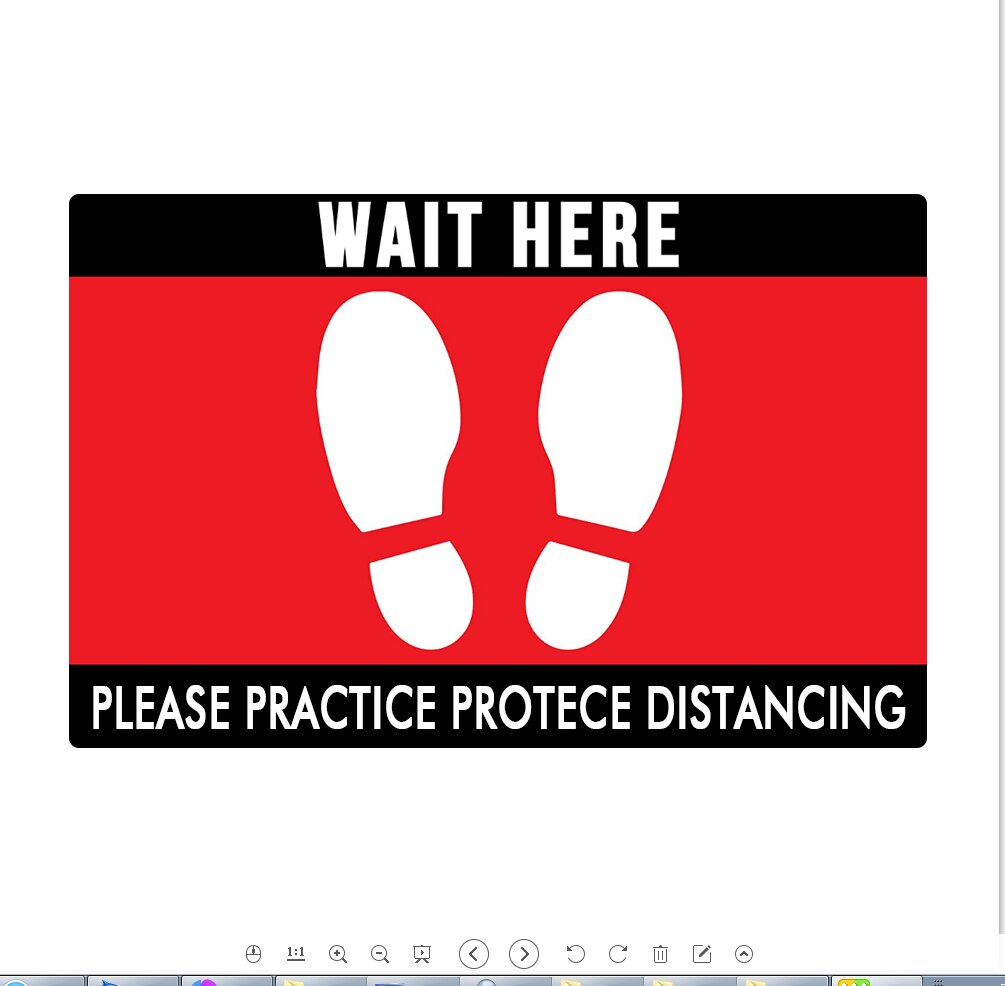 Social Keep Distance Non Slip Sticker Floor Stickers Safe Sign Removable Vinyl Decals: G