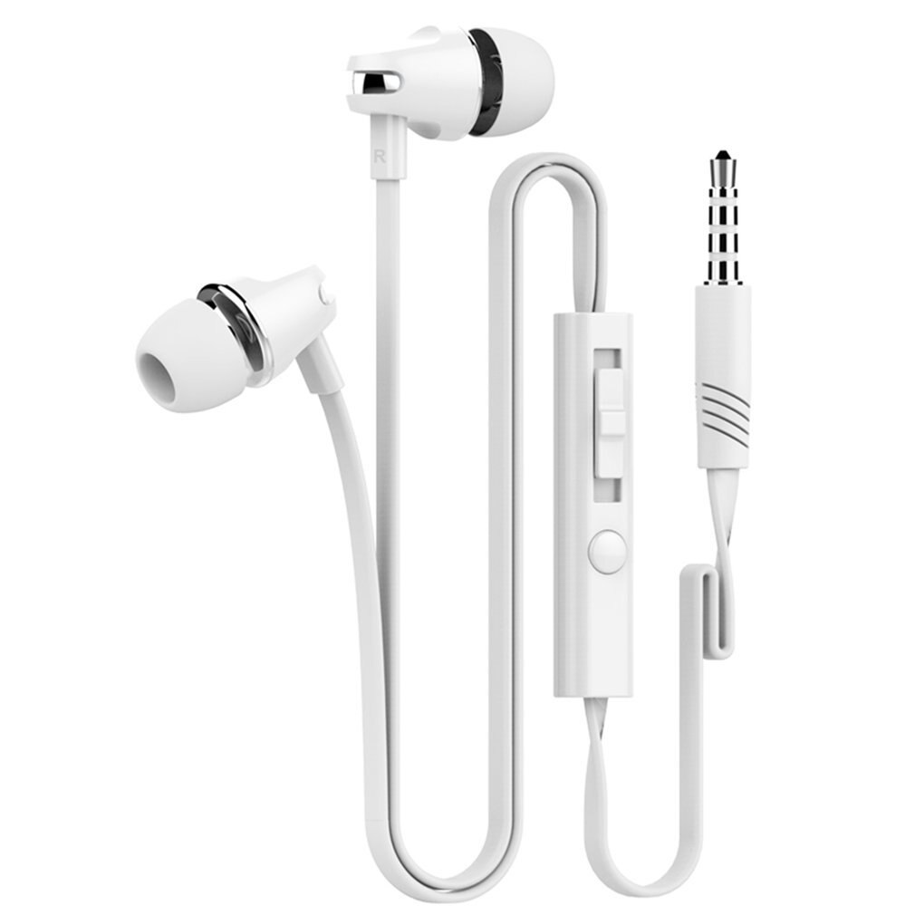 JV23 – écouteurs intra-auriculaires avec connecteur filaire, 3.5mm, Super basse, isolation du bruit, oreillettes pour téléphone Portable, télécommande et micro: Default Title