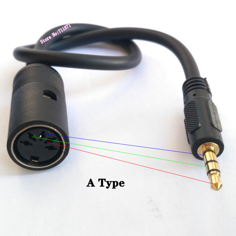 Trs Line In Stereo TRS 3.5 Male 5Pin DIN Male Female Audio Cab... – Grandado