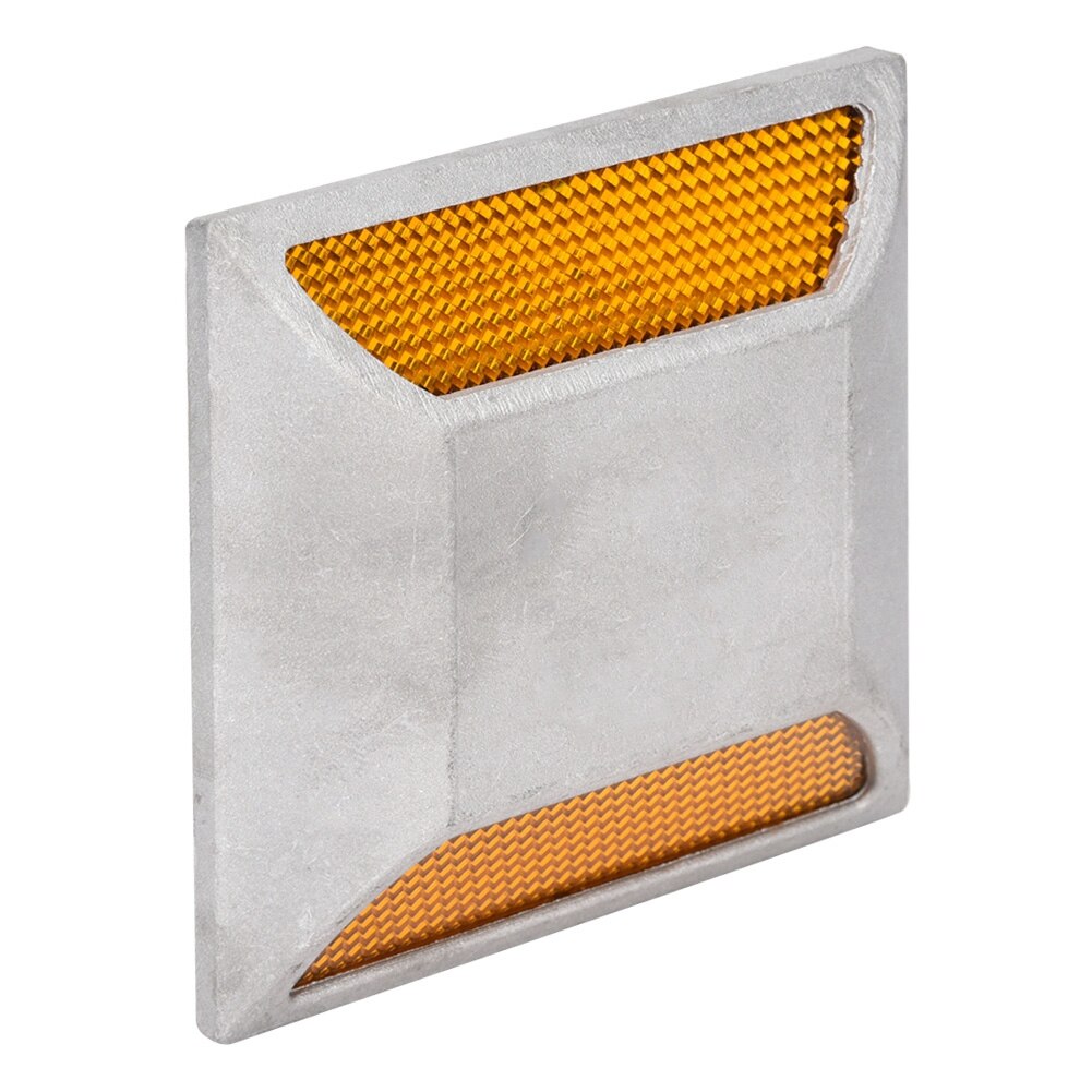 LED Road Guide Light Reflective Spike Cast Aluminum Beads Dual Protuberant Signpost Reflective Spike Raised Sign