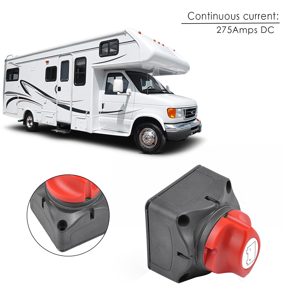 12V/24V Car Modified Isolator Disconnector Switch Universal Cut Off Battery Main Switch for Motorcycle Car Interior Parts