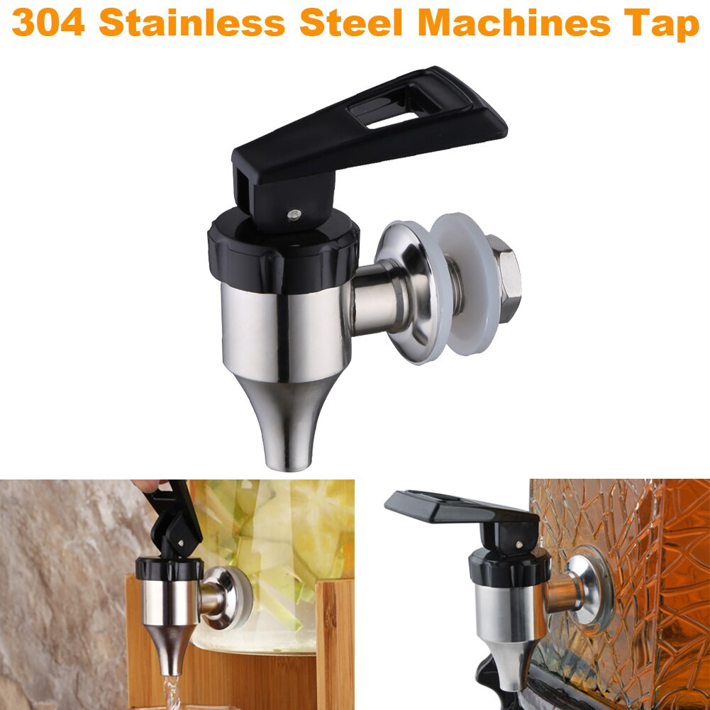 1PC 304 Stainless Steel Beverage Drink Dispenser Beer Wine Barrel Spigot Water Faucet Tap Wine Bottles Juice Machines Tap
