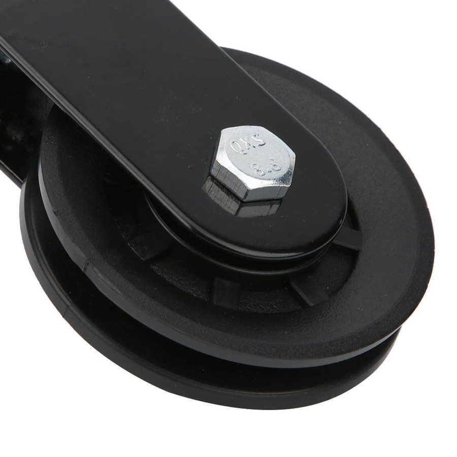 Durable Fitness Equipment Bracket Pulley Mute Hanging Wheel DIY Support Plastic Nylon Wheel Set