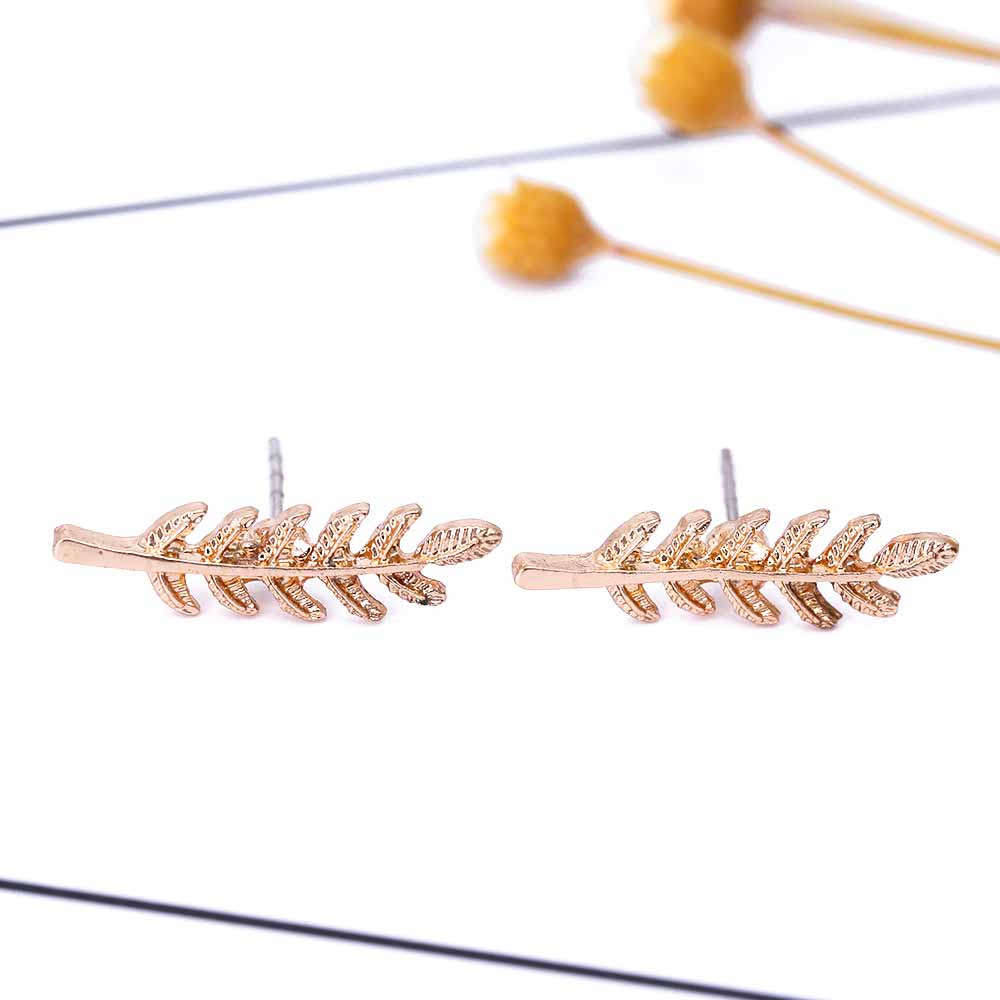 KISSWIFE Vintage Leaves Earrings for women Beautiful tree leave Earrings or like Feather Earrings Ear clip