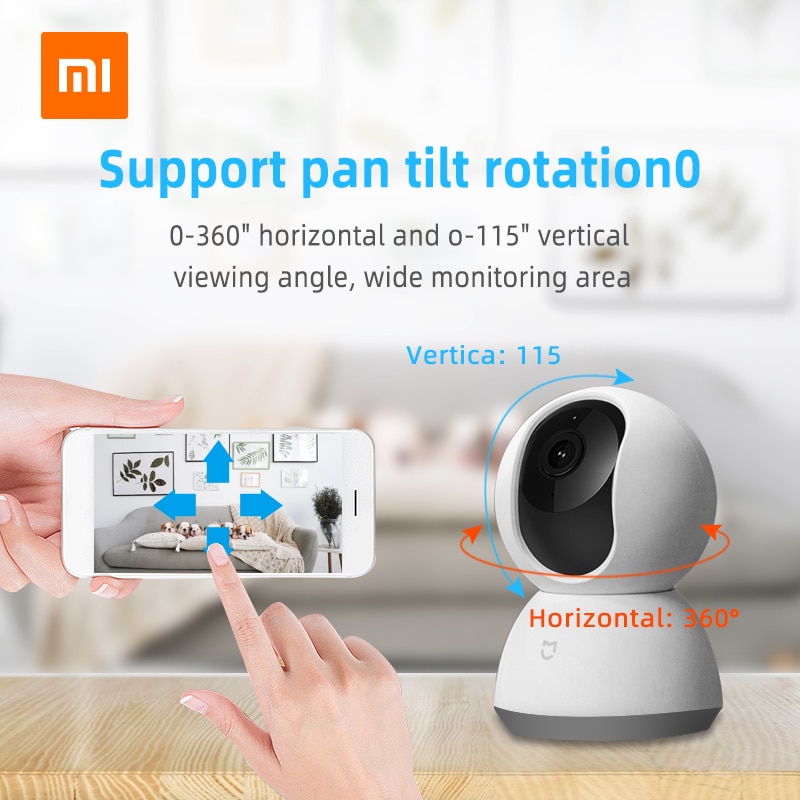 Offical Xiaomi 1080P Ip Mi Smart Camera 360 Hoek Draadloze Wifi Nachtzicht Video Camera Webcam Camcorder Beschermen Thuis beveiliging