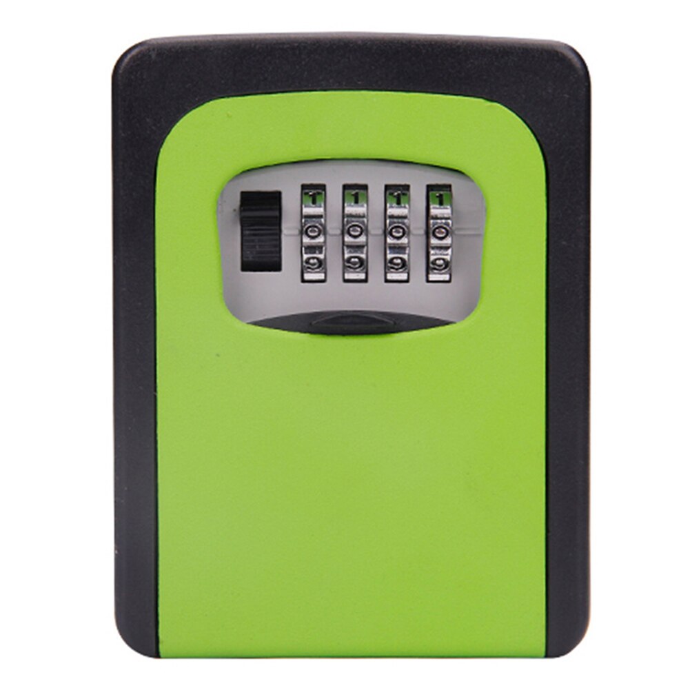Password Key Box Wall Mounted Security Anti-theft Outdoor Key Safe Lock Storage Box SNO88: Green
