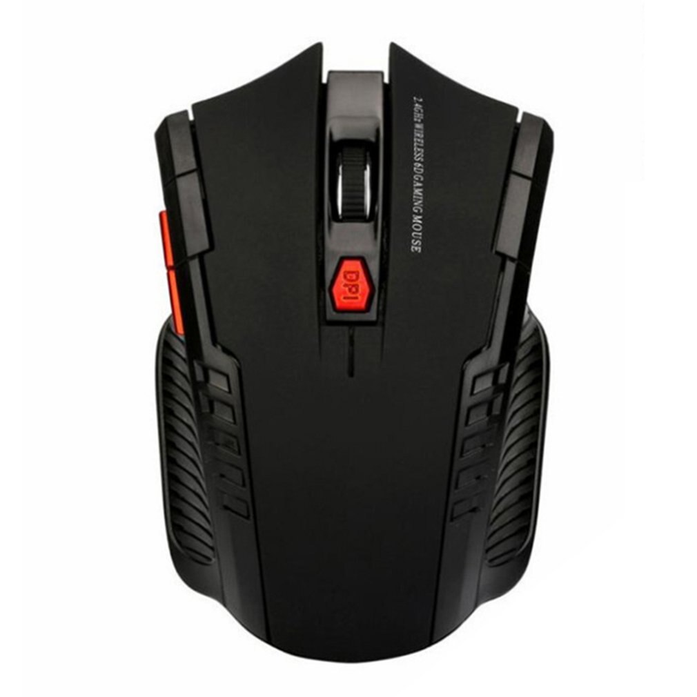2,4 GHz Drahtlose Mäbenutzen Mit USB Empfänger Gamer 1000dpi-1200dpi-1600dpi Maus Für Computer PC Laptop: Schwarz