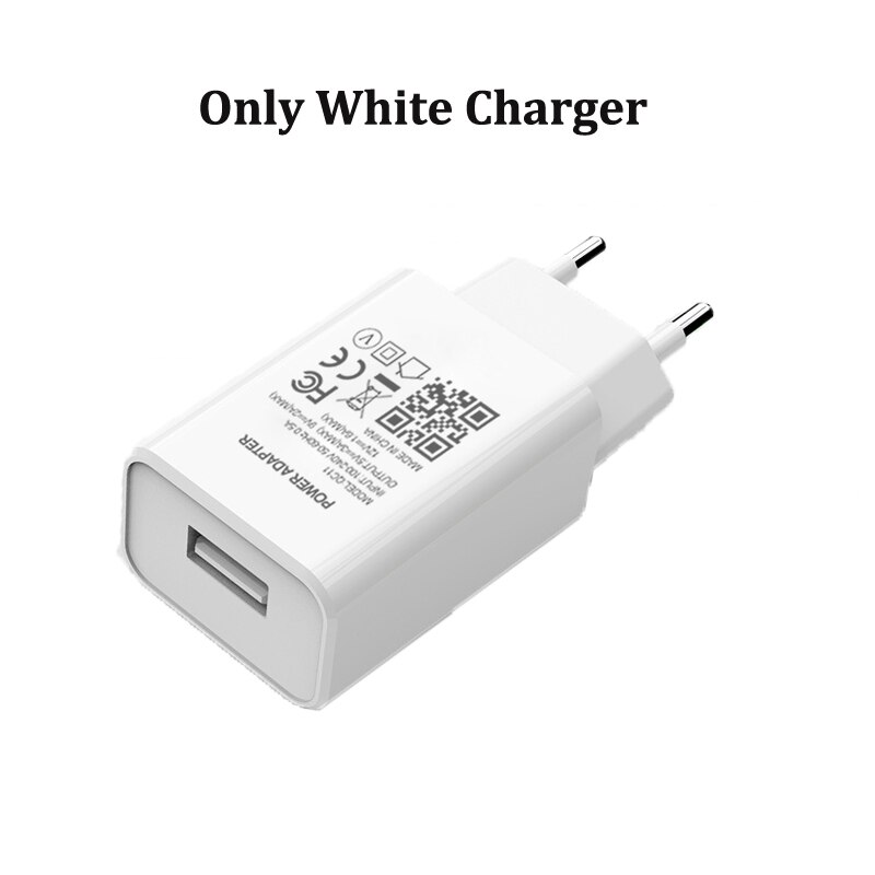 Cargador USB tipo C de 18W QC 3,0, para Xiaomi Mi 11, 10, 9 T, Note 10 Lite, Redmi Note 9 T, 8T, 10, 9, 8 Pro Max, Cables tipo c: Only White Charger