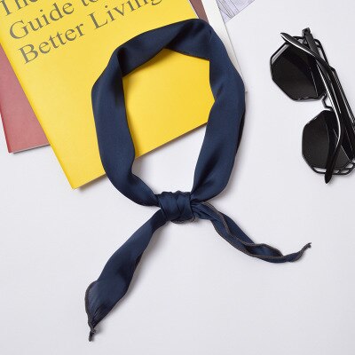 Kvinner trekant håndkle skjerf 35*85cm ensfarget chiffong bomull skjerf klassiske røde skjerf belte rød glipper choker  a008: 3