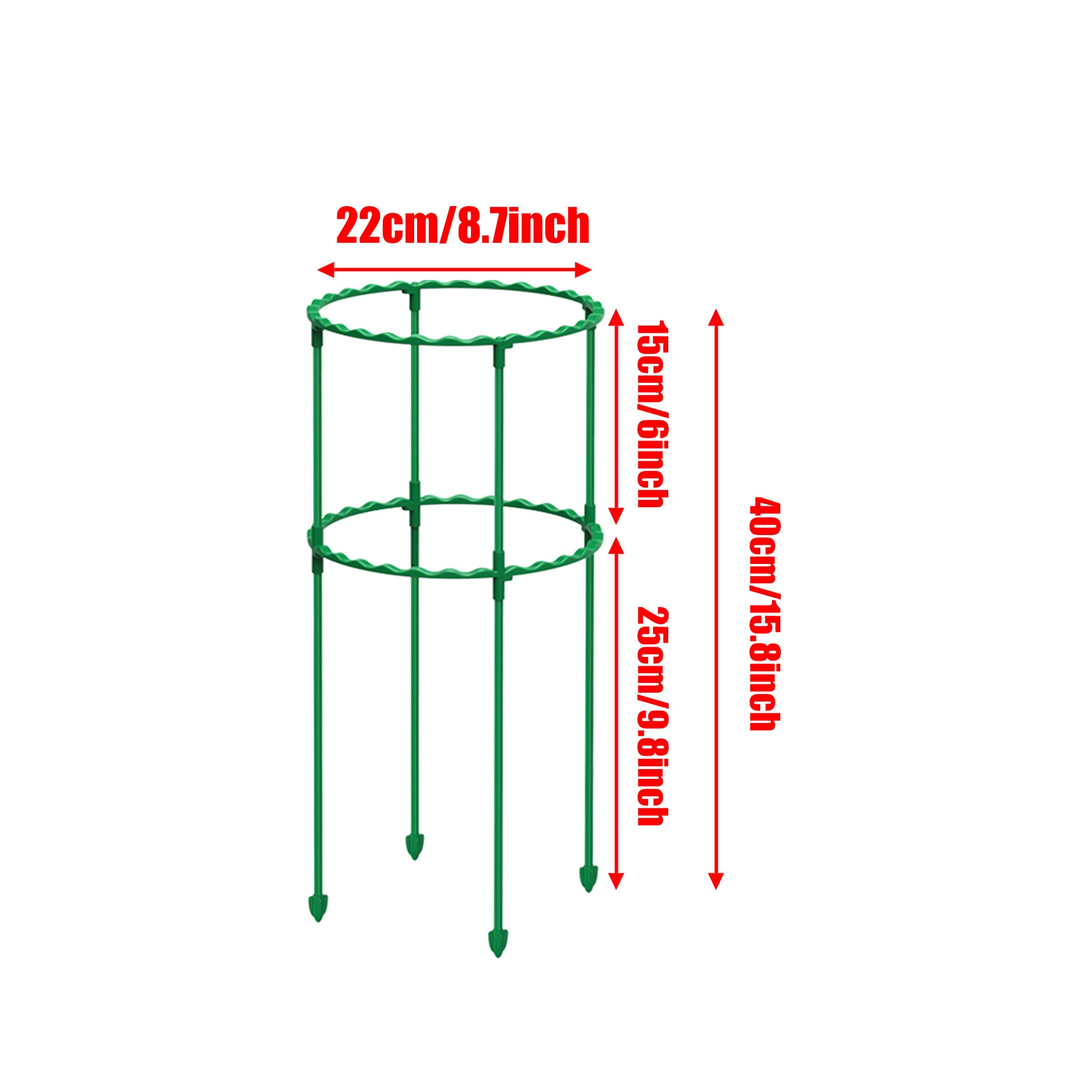 Support de vigne grimpante pour plantes en pot, cadre de Support en acier revêtu de plastique pour fleurs et légumes, outils de Support en treillis pour plantes décoratives, 1 pièce: Marron