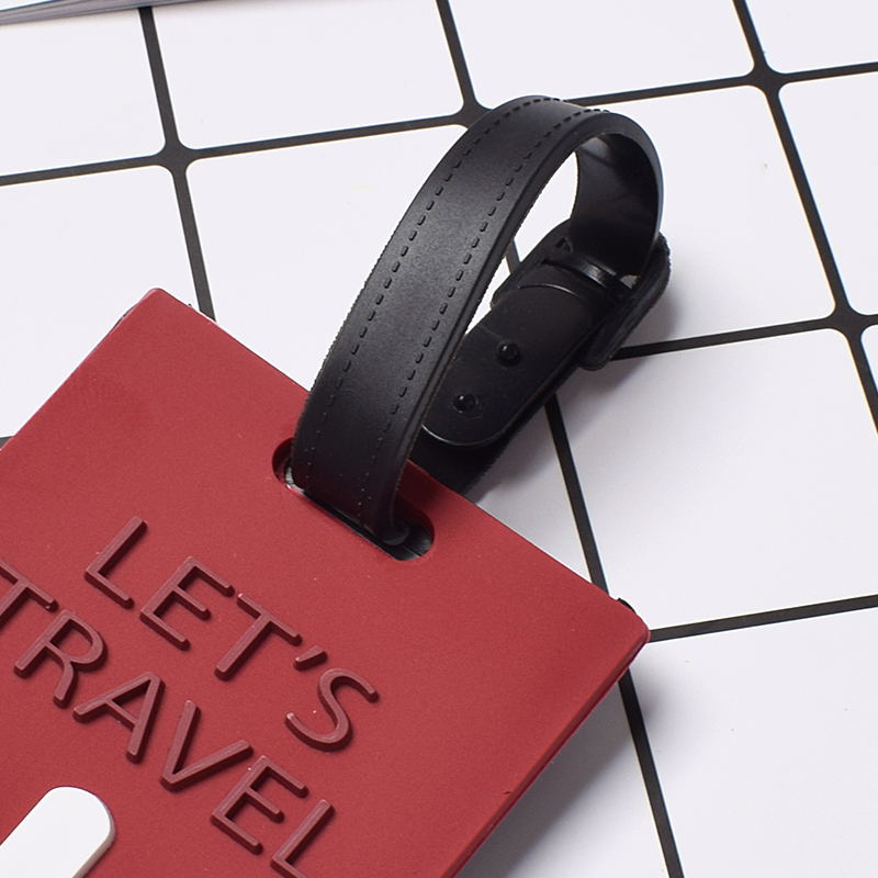 Aircraft Letter Luggage Tag Silica Gel Suitcase ID Address Holder Baggage Boarding Tag Portable Label