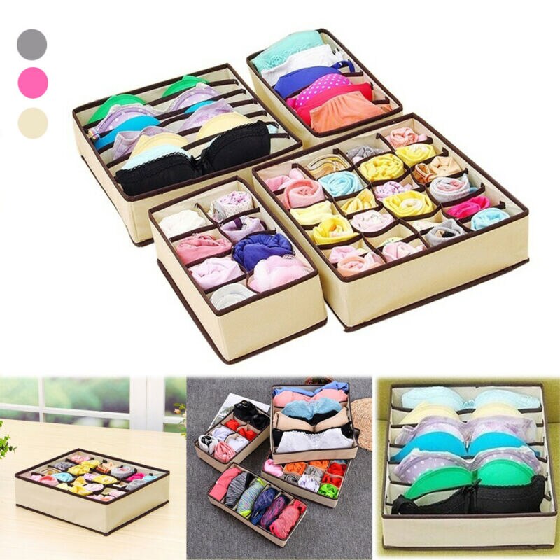 Unterwäsche Bh Socken Krawatten Schublade Lagerung Organizer Boxen Wandschrank Teiler Ordentlich