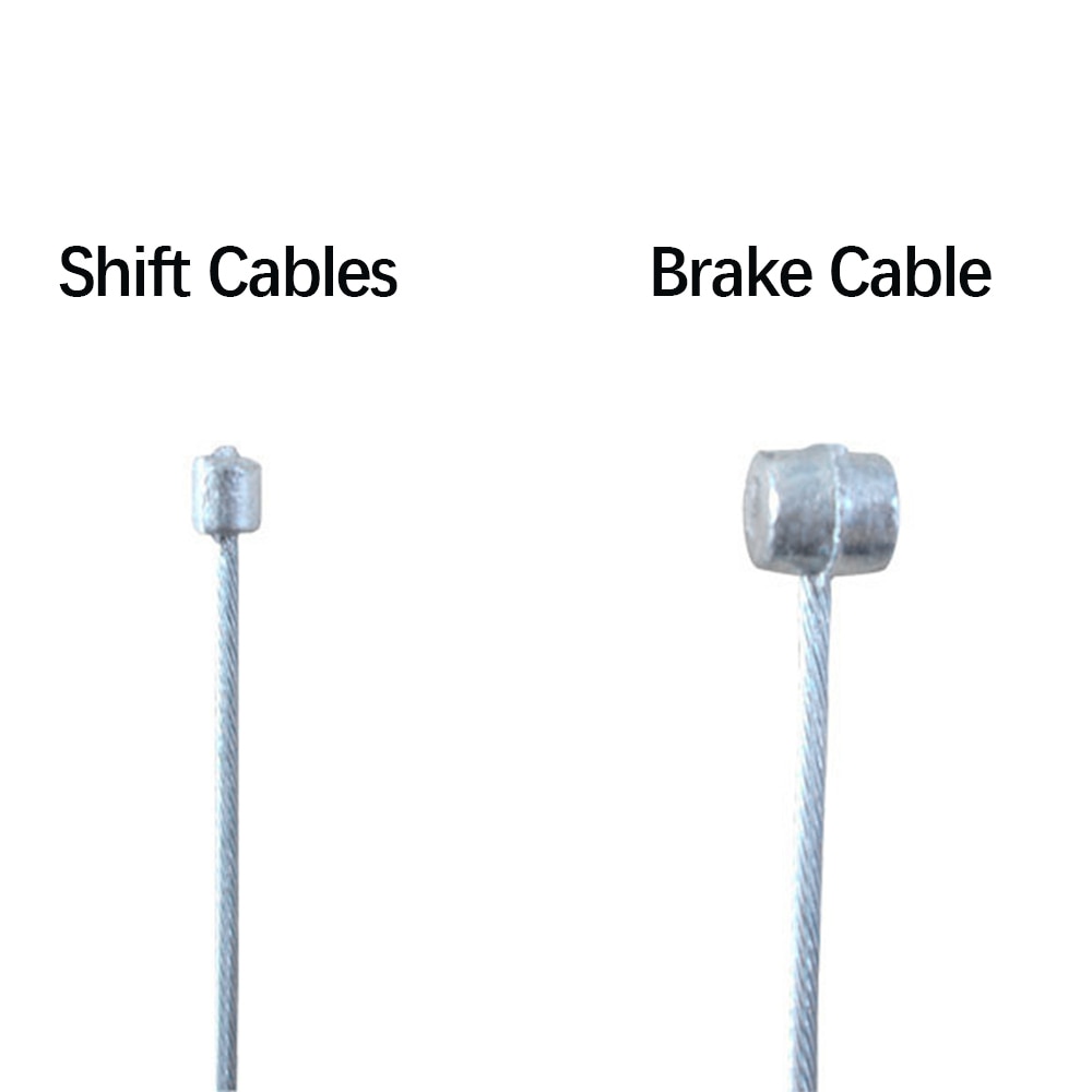 50Pcs Mountain Bike Brake Cable Bicycle Brake Line Shifter Gear Cable Wire for MTB or Road Bikes