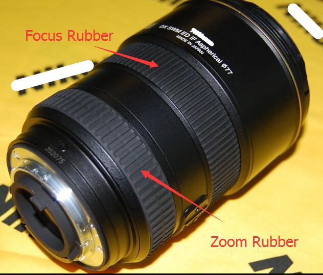 Copia nueva para NIKKOR 17-55 2,8G Zoom goma para foco para Nikon 17-55mm f/2,8G IF-ED AF-S DX piezas de reparación