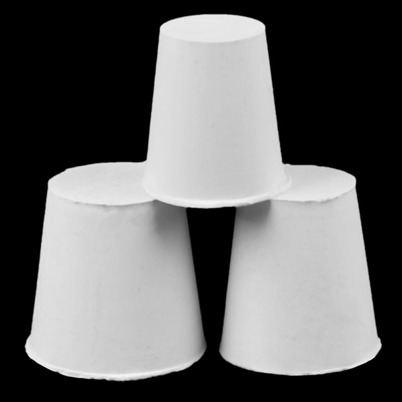 2 Pcs White Silicone Rubber Plug Stopper With Hole Airlock Bubbler Valve Wine Brew Silicone Plug Rubber Stopper