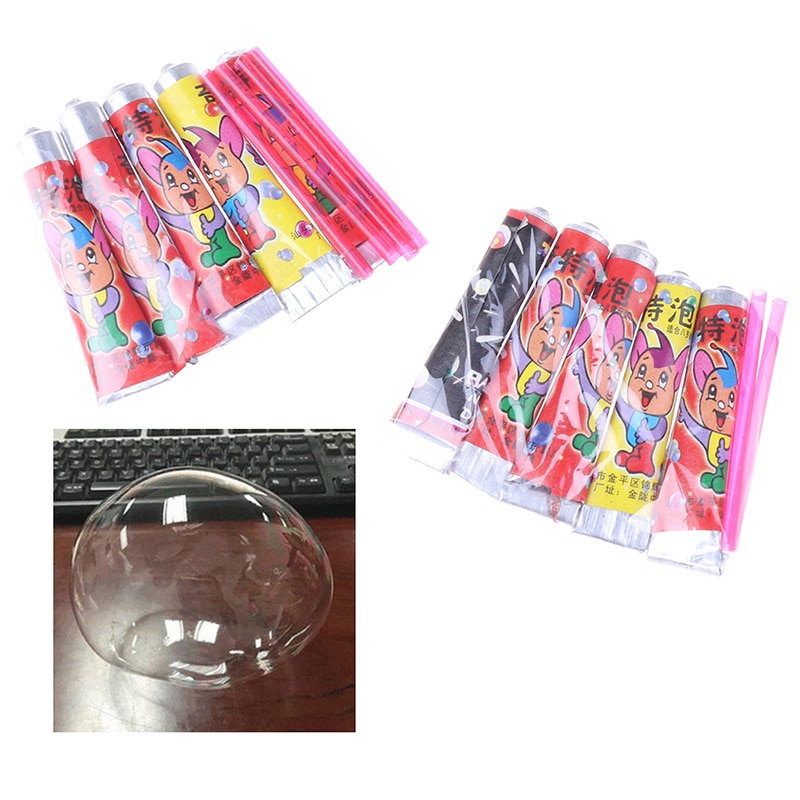 2 tasche 10pcsBubble Kleber Blasen blasiert Ball Spielzeug für freundlicher Raum Ballon Nostalgische Klassische draussen Spielzeug Nicht Einfach Zu brechen