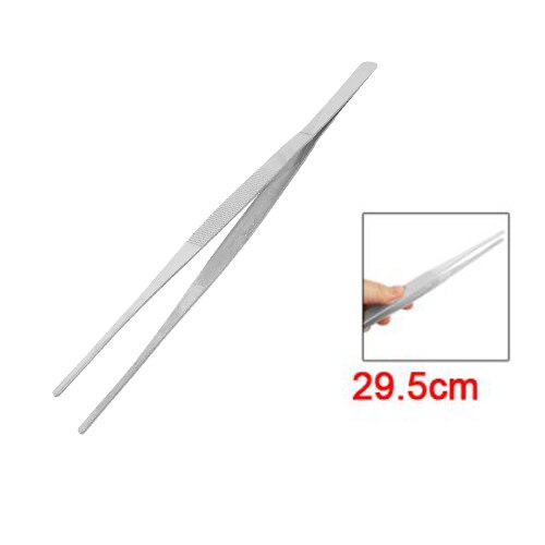 Straight Point Tip Stainless Steel magnetic Tweezer 29.5cm Long: Default Title