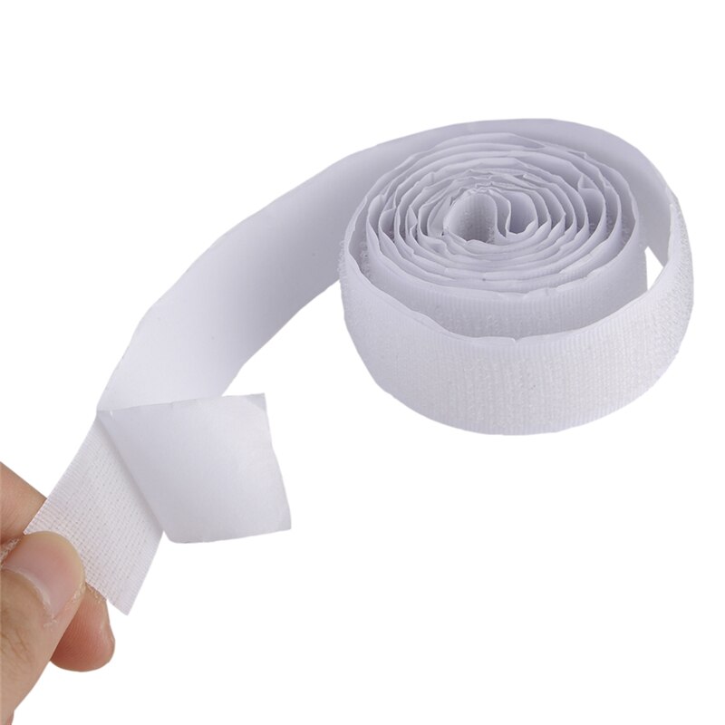 2 Rolls Sterke Zelfklevende Haak Lus Tape Fastener Sticky 1 M 3ft Zwart/Wit