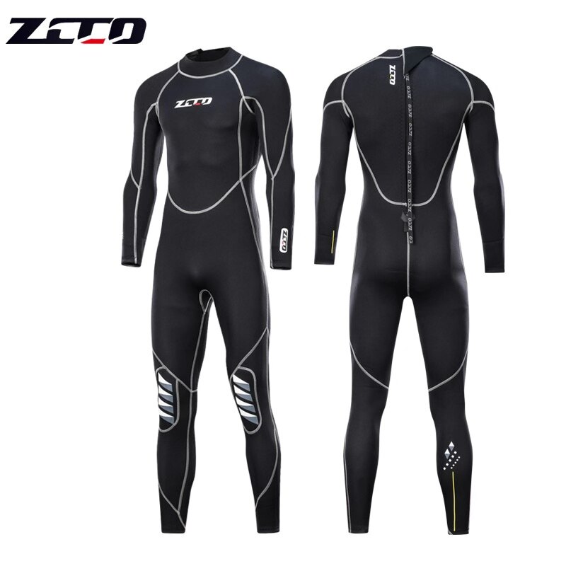 3mm Men Women Flocking Scuba Diving Wetsuit Neoprene Winter Fleece Lining Snorkeling Diving Spearfishing