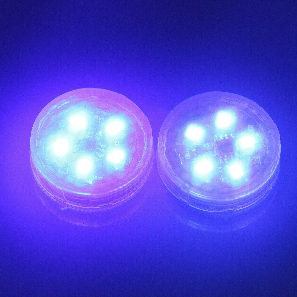 Kebidumei 2 stücke 5 LEDs Warnung Blitz-Lampe Sicherheit Anzeige kabellos Anti-Kollision Signal licht parkplatz lampen Auto Openning tür: Blau