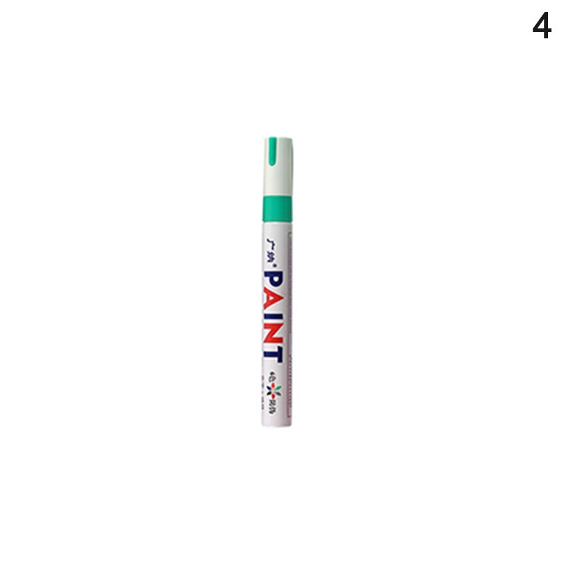 12-color Way Paint Pen Photo Album Graffiti Sign Title Pen Wedding Pen Oily White Mark Touch-up Pen: Green