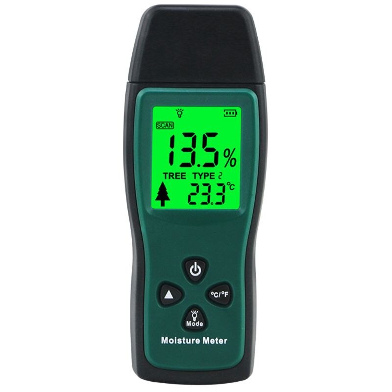Compteur d'humidité du bois numérique testeur d'humidité détecteur d'humidité du bois affichage LCD MOLC