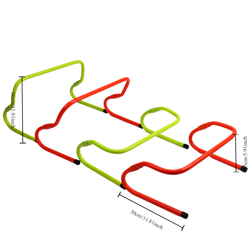 Hindertrening fotballhekk smidighet utendørs justerbar høyde utstyr fotballstall lagøvelse stigestativ