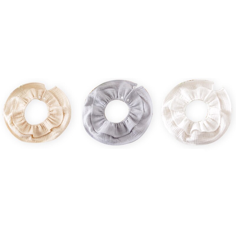 3 Pcs Slabbers Puur Katoen 360 Graden Burp Doeken Zachte Ademend Bandana Slabbetjes Voor Jongens Meisjes Mode Kraag Leuke sjaal Voor Kinderen