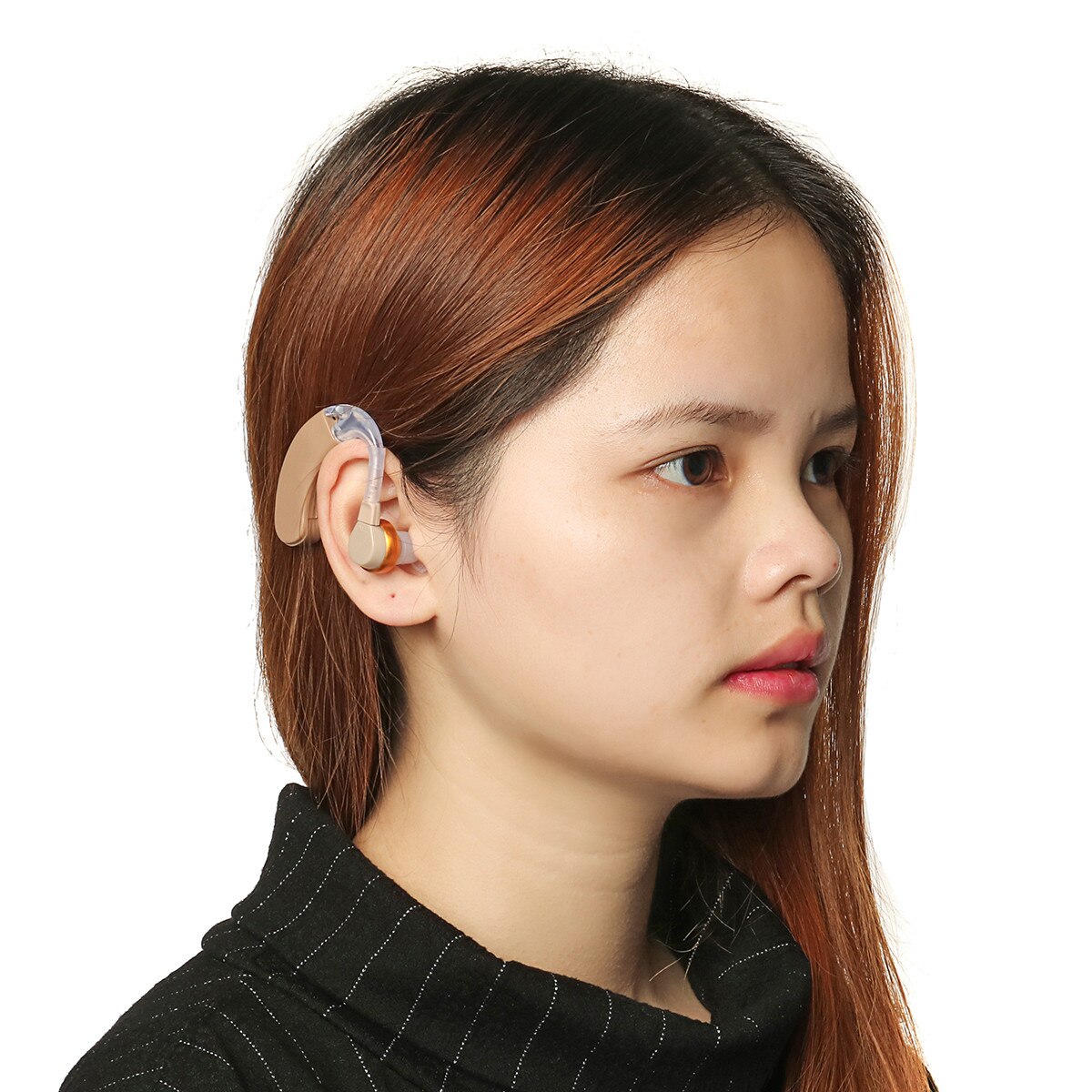 F-168 Hearing Aids Voice Amplifier Device Adjustable Sound Enhancer Ear Care Kit Lightweight For Hearing Impaired Person