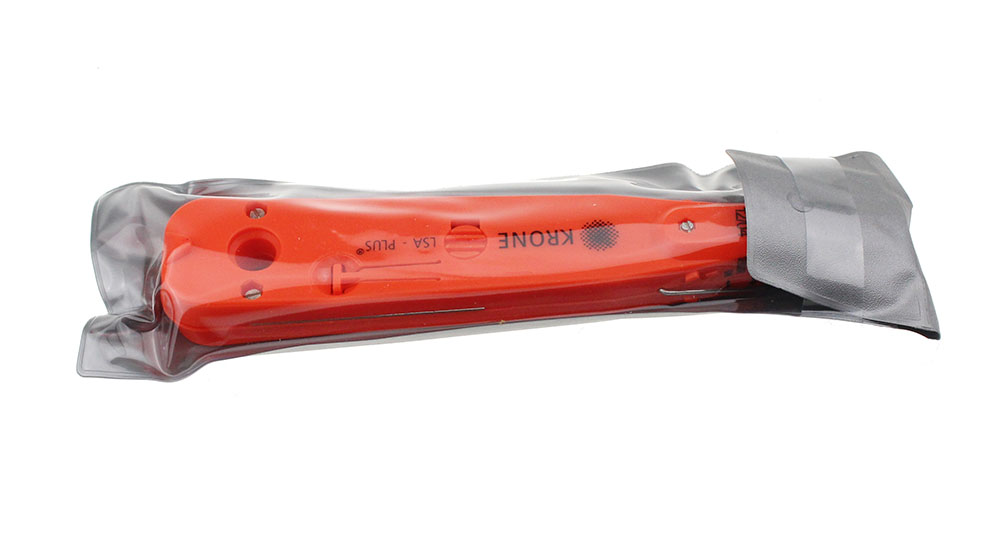 Red krone lsa-plus punch down verktøysett med sensor for telekomtelefon  rj11- leder ethernet-nettverk cat 5 rj45- kabel