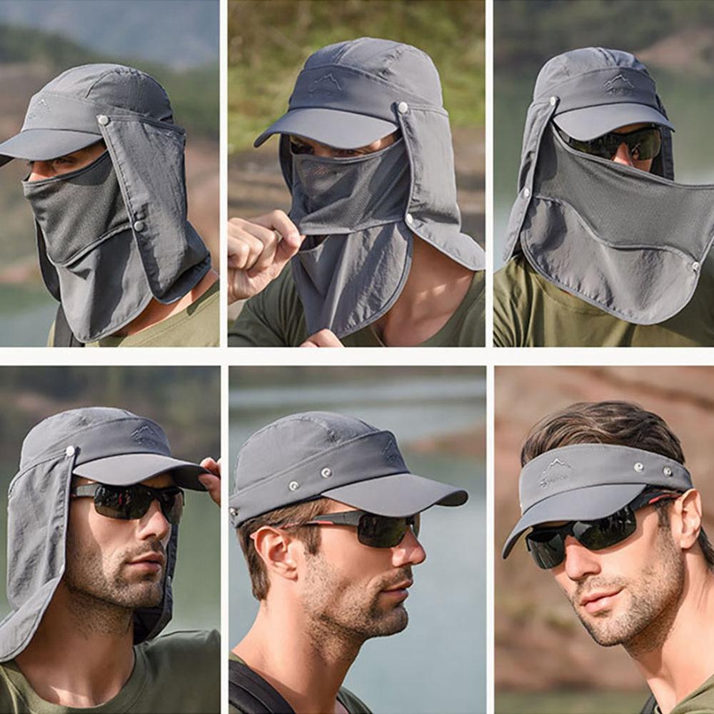 Outdoor Flap Caps Snel Droog 360 Graden Bescherming Zonnescherm Ademend Waterbestendig Oor Neck Cover Sportkleding Accessoires