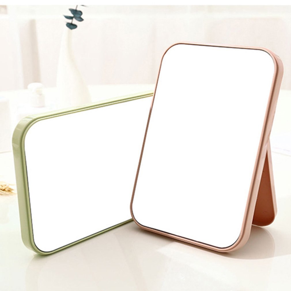 Portable Facial Makeup Mirror Compact Foldable Desktop Makeup Mirror Women Beauty Tool Dresser Cosmetic Mirror