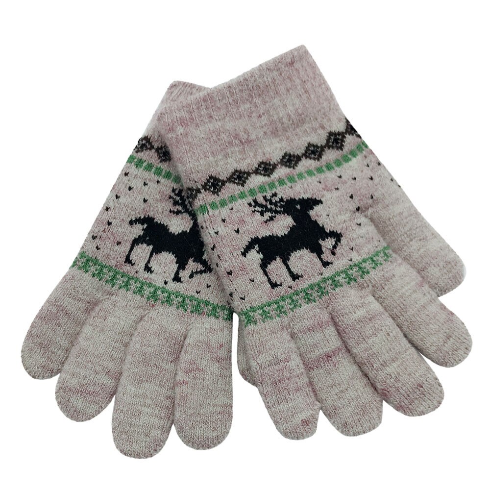 Di natale Dei Bambini di Inverno Caldo Del Fumetto Dei Cervi di Finger Completa Mittens KnittedGloves A Mano Neonato Manicotto Delle Ragazze Dei Ragazzi Bambini dropshipping11.9