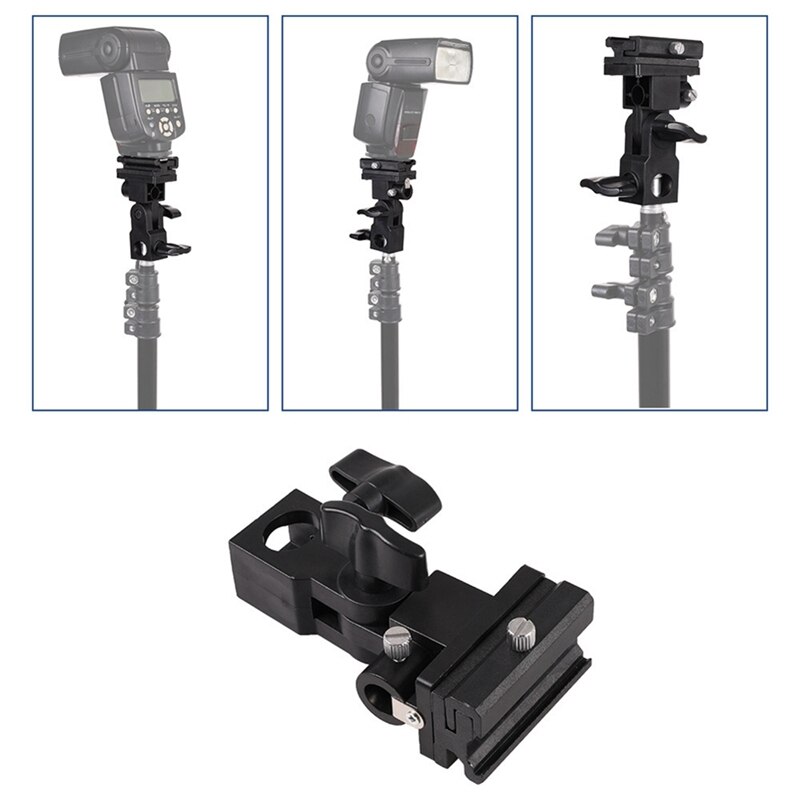 2Pcs Shoe Speedlight Umbrella Mount Holder Swivel for Light Stand Flash Bracket for Trigger -Shoe Flash