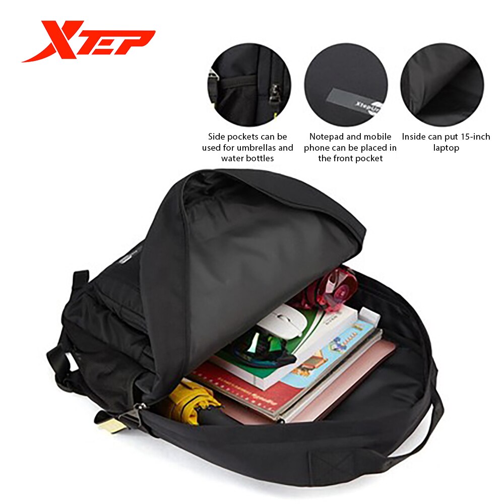 Xtep sports backpack backpack men and women the same style travel bag sports leisure backpack 880337110019