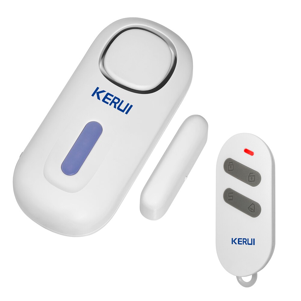 KERUI Home Alarm Syetem Wireless Door Sensor with Remote Controller Battery Power Supply 433MHz Home Burglar Alarm System