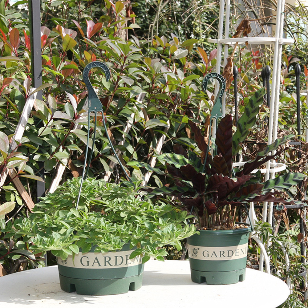 Flower Basket Chain Baskets Round Hanging Fences Durable For Outdoor Indoor Plants Home Garden Balcony Decoration Pots