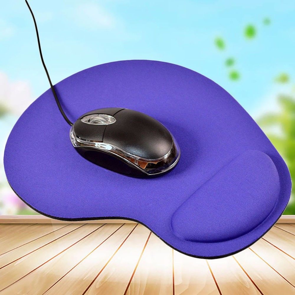 tapis de jeu de soutien de confort Gel souple ordinateur PC portable repose-poignet tapis de souris: VIOLET