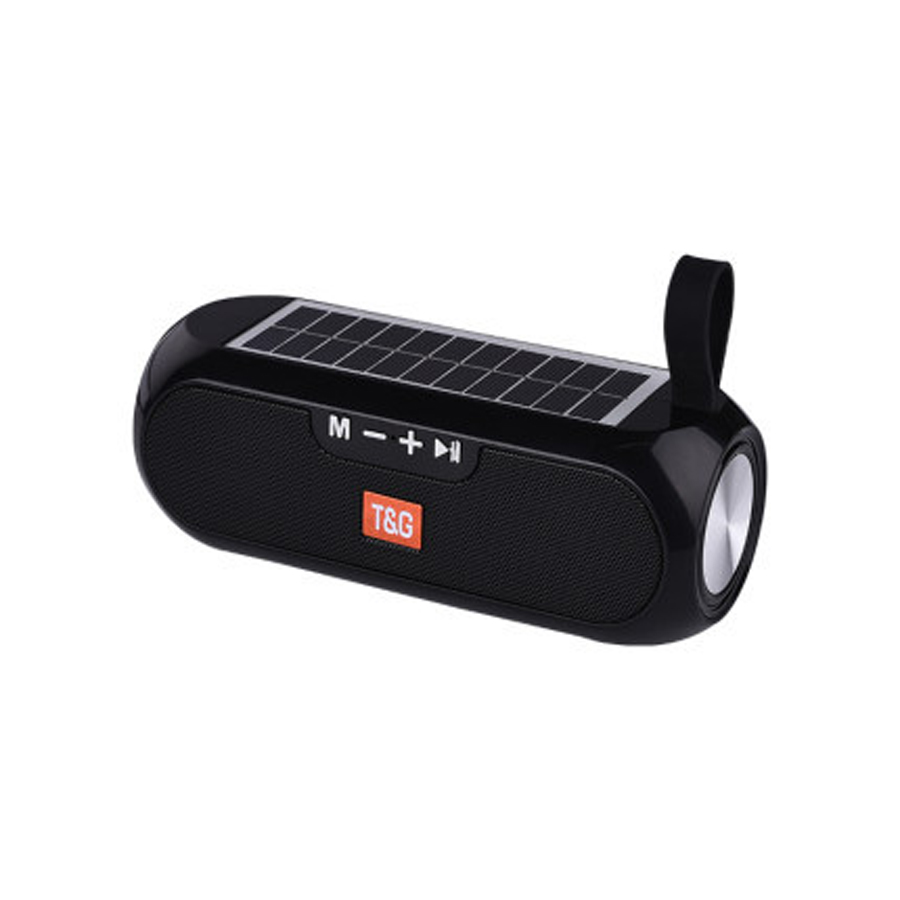 Solar Radio FM Radios MP3 Outdoor Portable Wireless Bluetooth V4.2 Speaker Music Sound Box Subwoofer Bass Aux Hifi Stereo Mp3: black