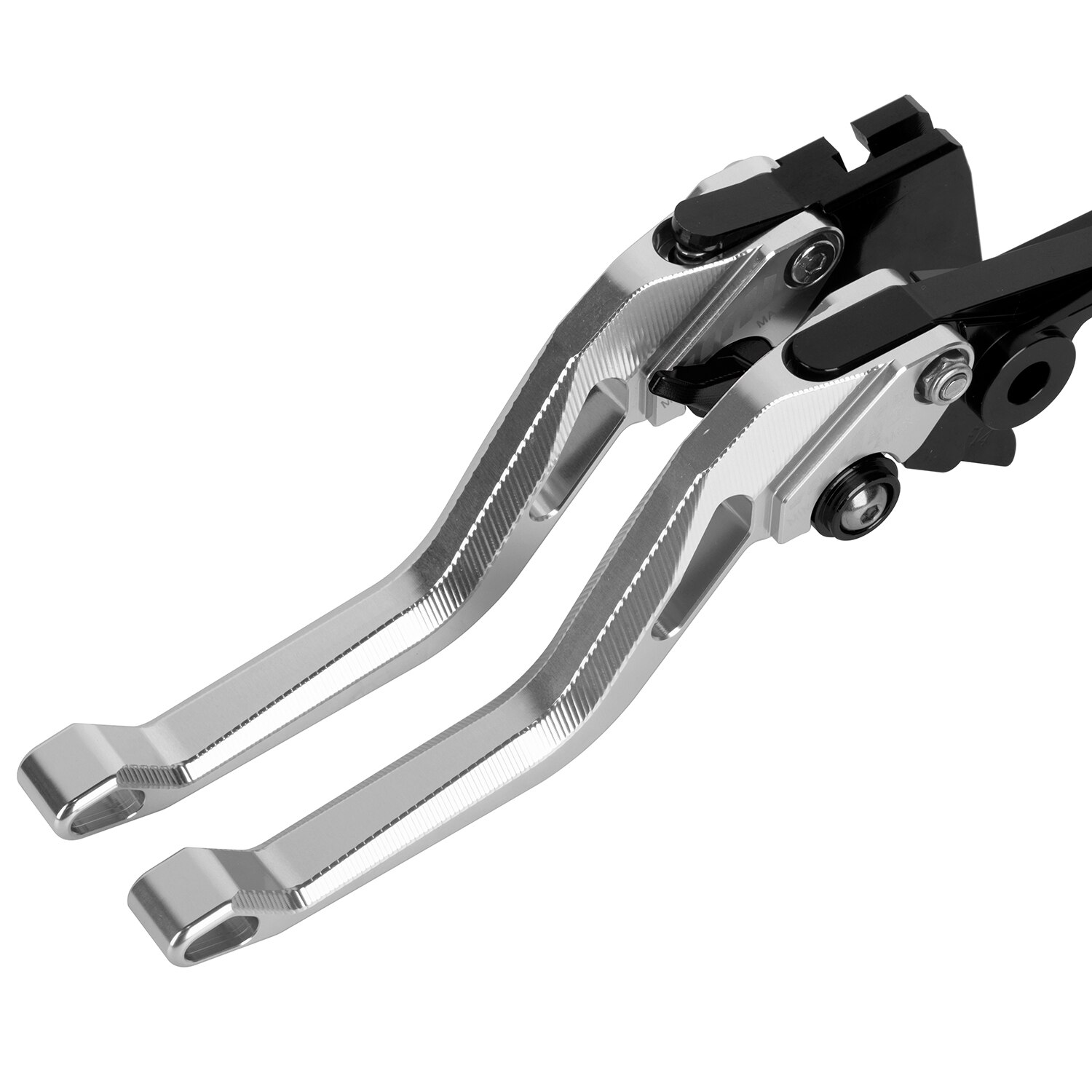 For Yamaha MT-09 Tracer/FJ09	MT-10	5D Short/Long Clutch Brake Levers Adjustable CNC Motorbike: 5D short silver